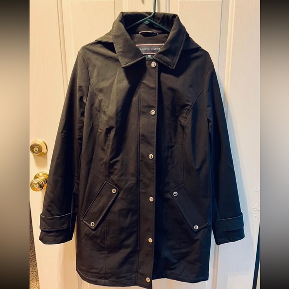 Tommy Hilfiger Black Hooded Jacket - Picture 3 of 6